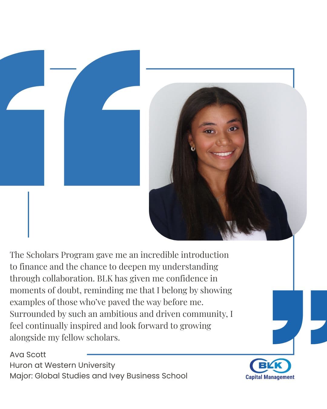 BLK Scholars students learning together